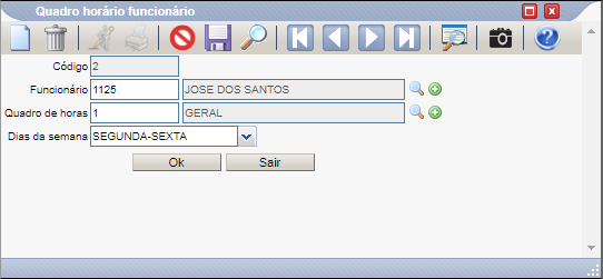 CadastroQuadroDeHorarioFuncionario