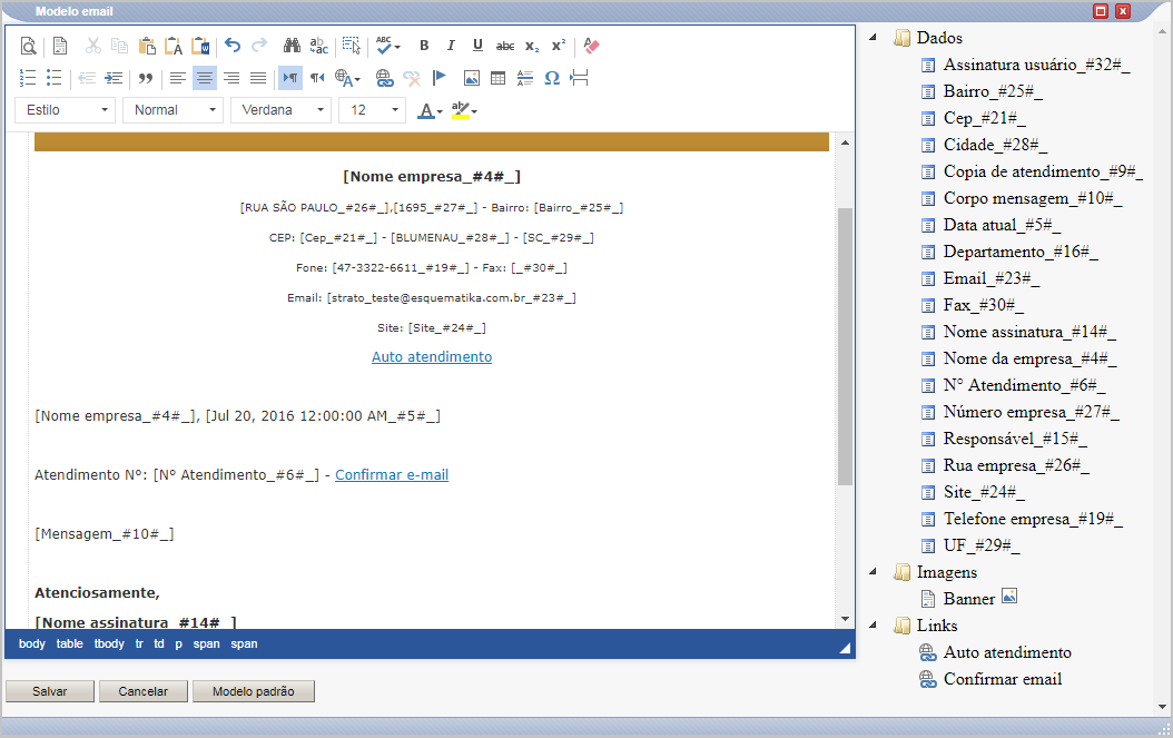 ModeloEmail