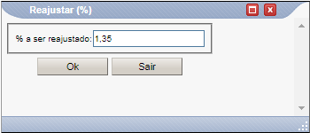 ReajustarPercentual