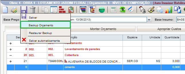 SelecionarBackupOrcamento