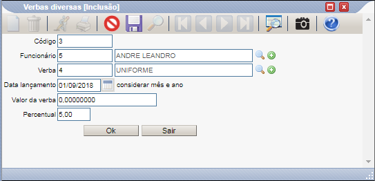 VerbasDiversas
